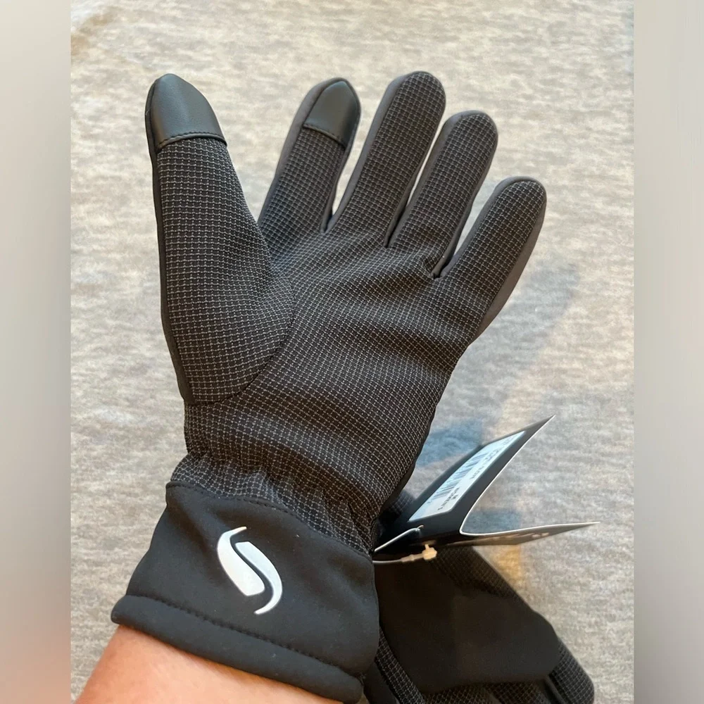 SIKU gloves‎ soft shell women M black grip lined winter premium touch screen new